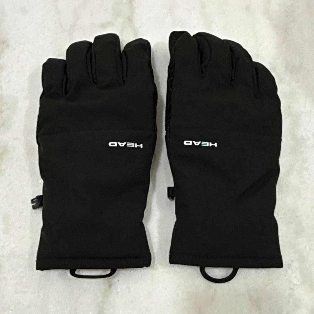 HEAD Insulated Black Winter Ski/Snowboard Gloves Size L/G MPN 67312